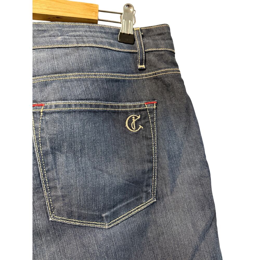 CJ by Cookie Johnson Faith Straight denim jeans washed blue Sz 34 silky vtg - Picture 8 of 12